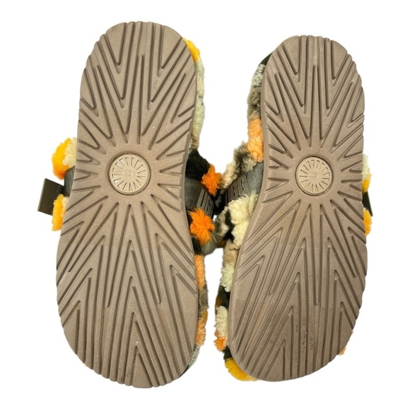 UGG Women's  All Gender Fluff It Cali Collage Olive Slippers Size 10 - Picture 2 of 9